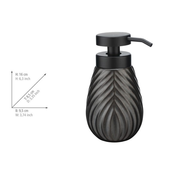 Antratsiitne keraamiline vannitoatarvikute komplekt Idro - Wenko-image-4