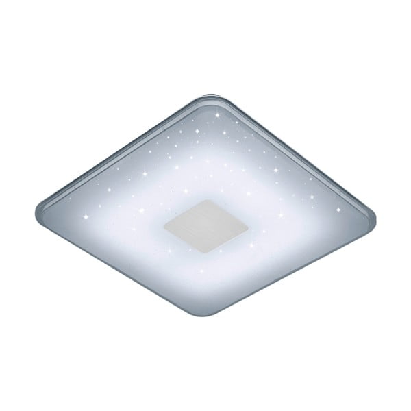 Valge ruudukujuline LED laevalgusti kaugjuhtimispuldiga laeosa, 42,5 x 42,5 cm - Trio