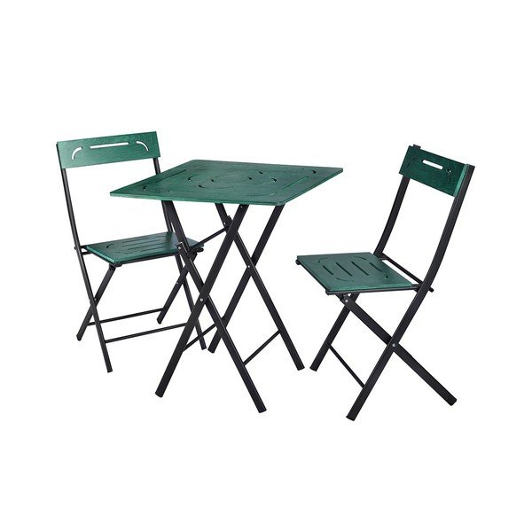 Tumeroheline aia söögimööbli komplekt 2-le Bistro - Floriane Garden-image-2
