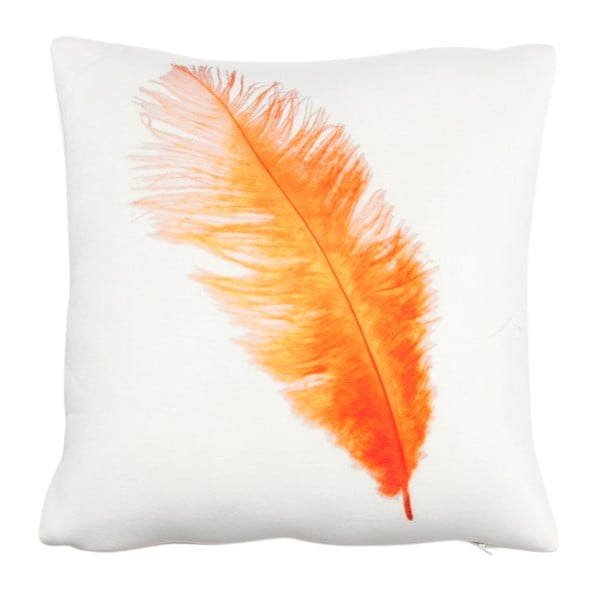 Polštář Feather Orange, 30x30 cm