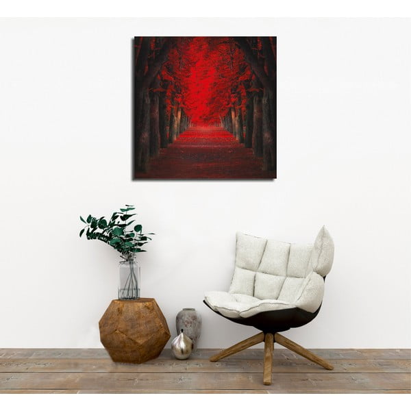 Seinamaal lõuendil Punased puud, 45 x 45 cm - Wallity-image-1