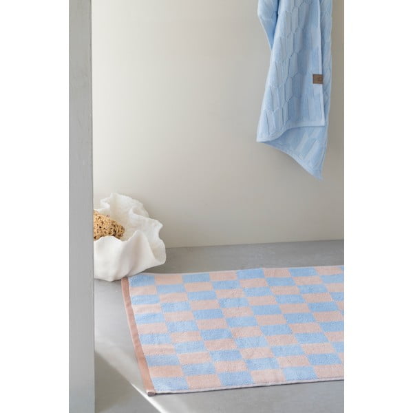 Sinine-roosa orgaanilisest puuvillast vannimatt 50x80 cm Retro - Mette Ditmer Denmark-image-2