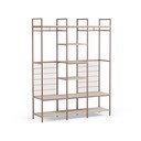 Terrakota värvi avatud terasest riidekapp 140x179,5x40 cm Amara - Marckeric