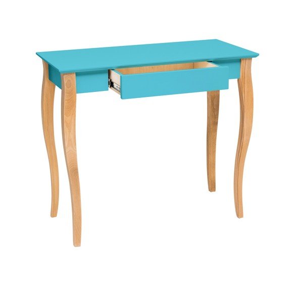 Tume türkiissinine kirjutuslaud Lillo, pikkus 85 cm - Ragaba-image-1