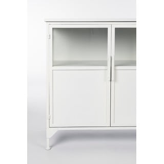 Valge metallist vitriinkapp 35x80 cm Miya - White Label