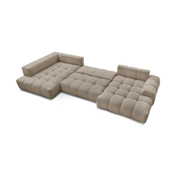 Taupe šenilldiivanvoodi/panipaigaga nurgadiivan (vasak nurk/"U" kujuline) Everest - Bobochic Paris-image-4