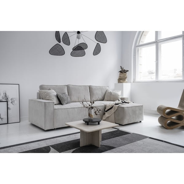 Valge velvetist diivanvoodi Brave Dave - Miuform-image-2