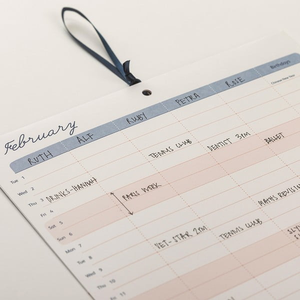 Riputatav planeerimiskalender Linnud - Busy B-image-2