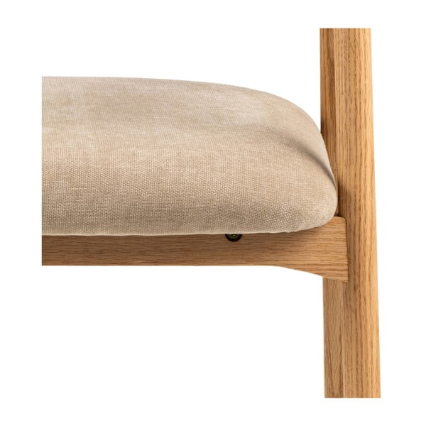 Beežid-puiduvärvi söögitoolid 2tk komplektis Addi - Actona-image-3