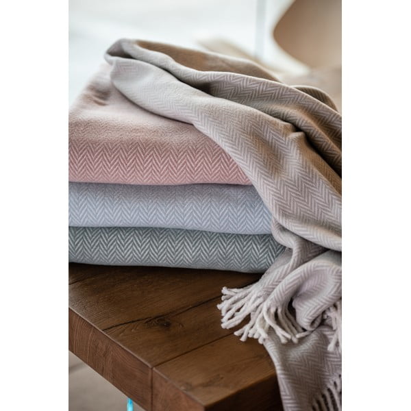 Ruuduline terrakota puuvillane riie , 140 x 180 cm Skyline - Euromant-image-4