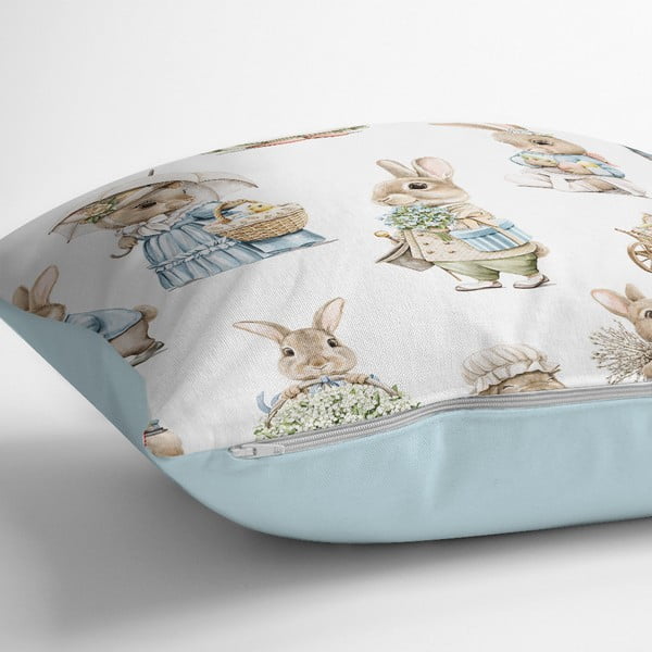 Lihavõttemotiiviga padjakatted 4tk komplektis 43x43 cm - Mila Home-image-3