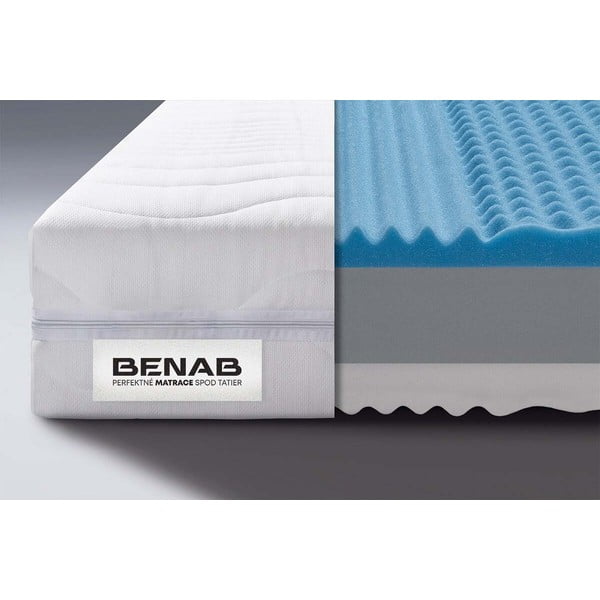 Kõva/keskmise vahuga kahepoolne madrats 140x200 cm BonLife - BENAB-image-1