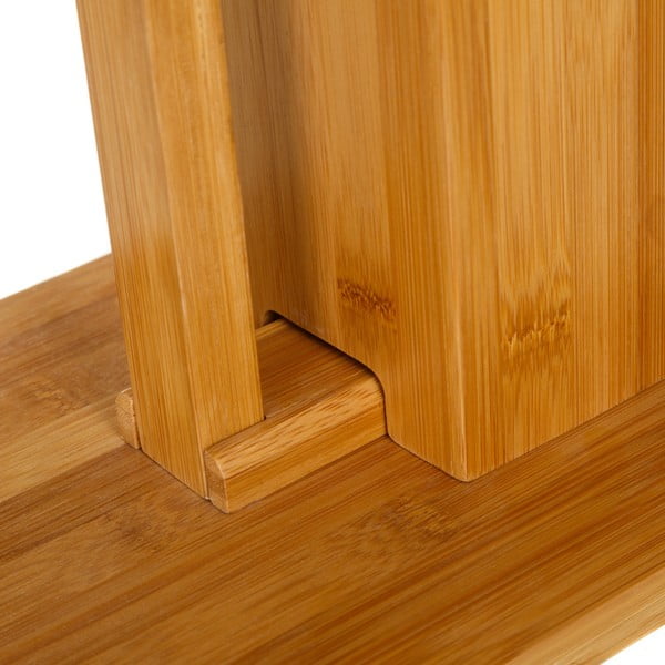 Bambusest tualettpaberi hoidja koos harjaga - Casa Selección-image-3