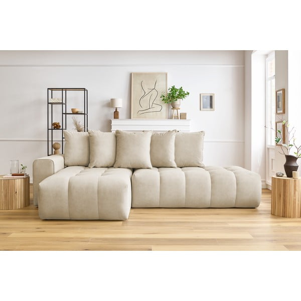 Beež nurgadiivan (vasakpoolne nurk) Mont-Blanc - Bobochic Paris-image-1