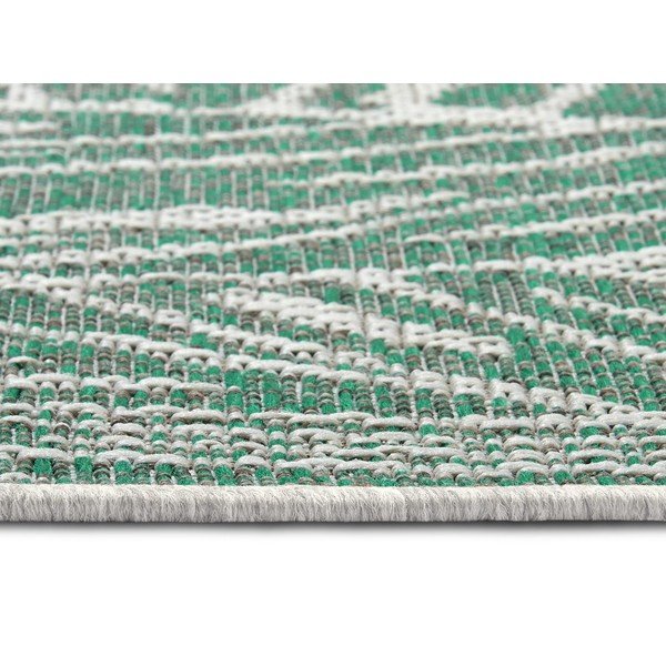 Roheline ja beež õuejooksja , 70 x 200 cm Monstera - NORTHRUGS-image-3