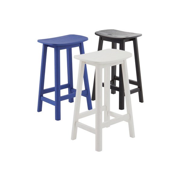 Mustast saarepuidust baaritool (istme kõrgus 65 cm) Selene - Jotex-image-4