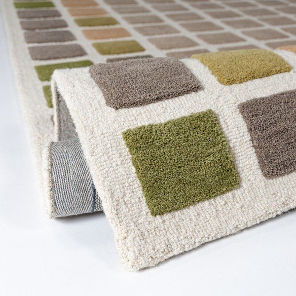 Roheline käsitsi kootud villane vaip 160x230 cm Renga Wool - Flair Rugs-image-2