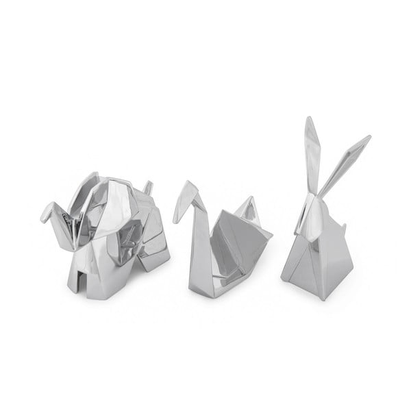 3 hõbedast ehtekomplekt Origami - Umbra