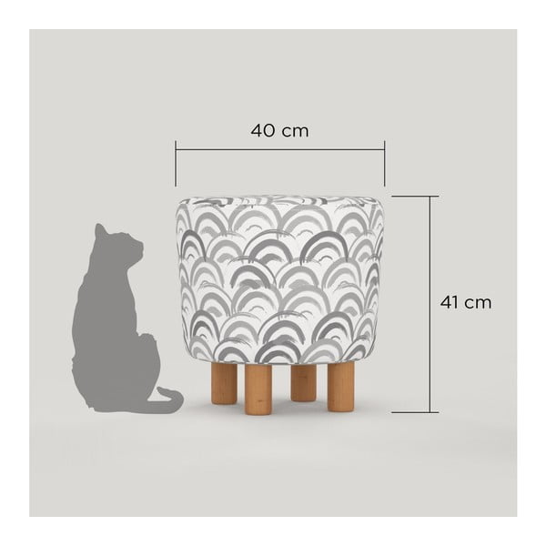 Mimar puidust jalgadega jakk, ⌀ 41 cm Cono - Homitis-image-2