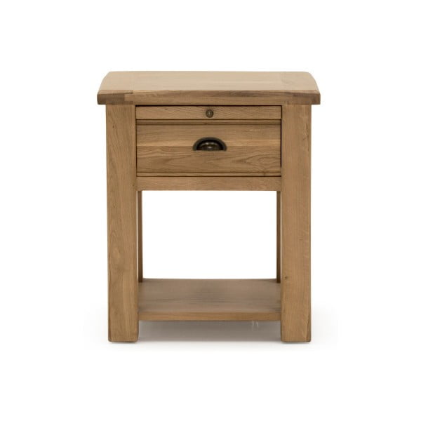 Noční stolek s 1 šuplíkem z dubového dřeva VIDA Living Breeze