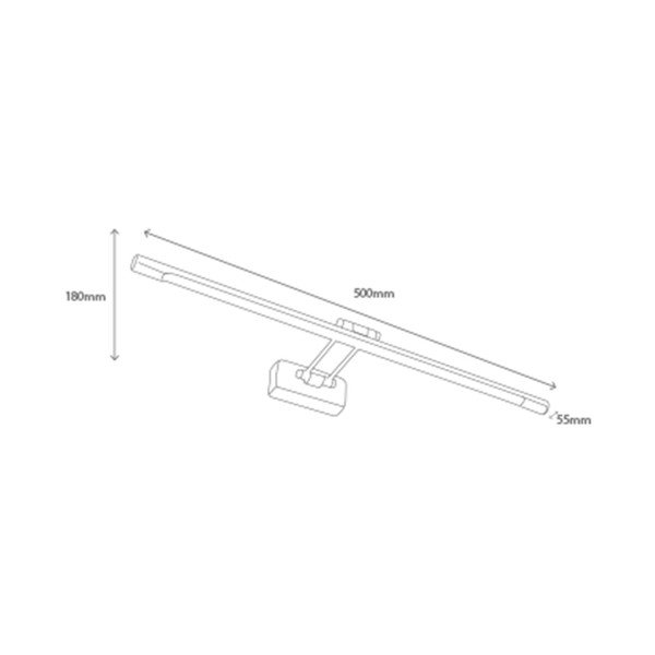 Hõbedase LED-valgusega seinalamp Bargeld - SULION-image-2