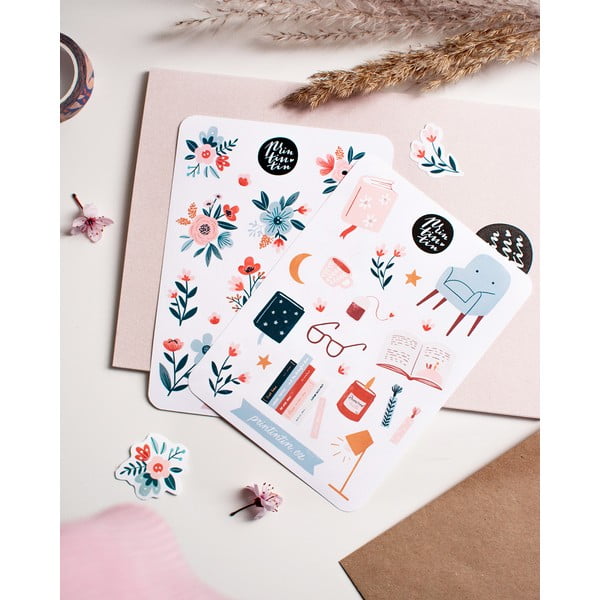 Vinüül kleebisleht motiiviga Reading Corner , 10,5 cm x 14,5 cm - Printintin-image-2