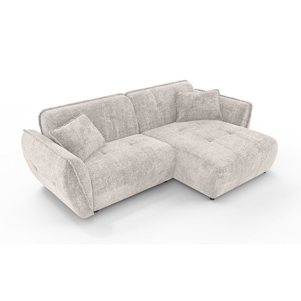 Beež šenillist nurgadiivan (parem nurk) Nelia - Ropez-image-2