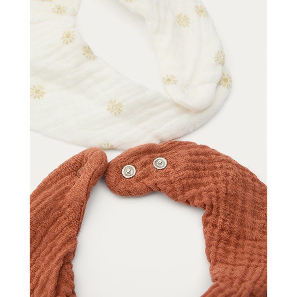 Kreemid/terrakottapunased puuvillased põlled 2tk komplektis Olna - Kave Home-image-4