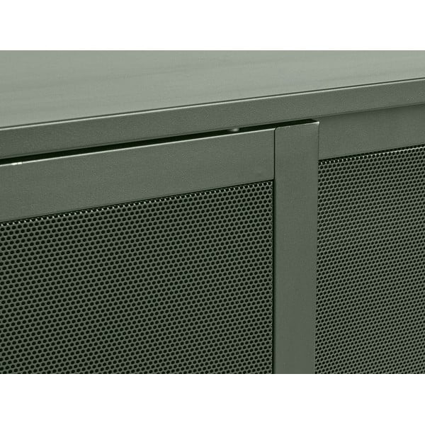 Tumeroheline metallist lükandustega madal kummut 160x75 cm Veep - Unique Furniture-image-3