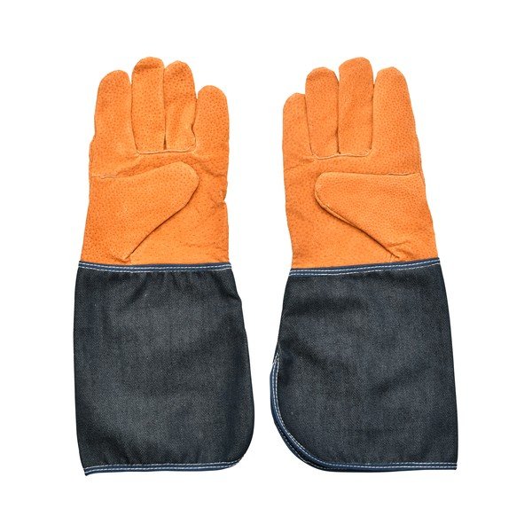 Sinakasoranžid aiatöö kindad randmekaitsega Denim - Esschert Design-image-2