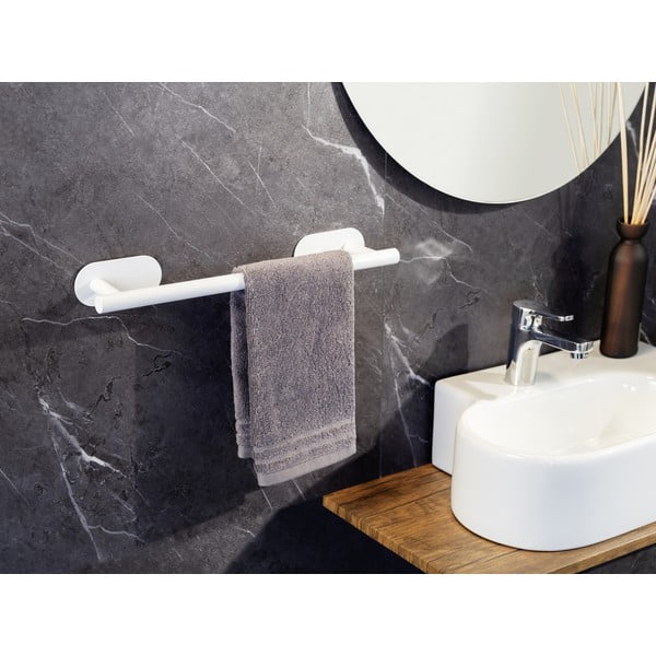 Valge isekandev roostevabast terasest rätikuhoidja Orea Uno - Wenko-image-2