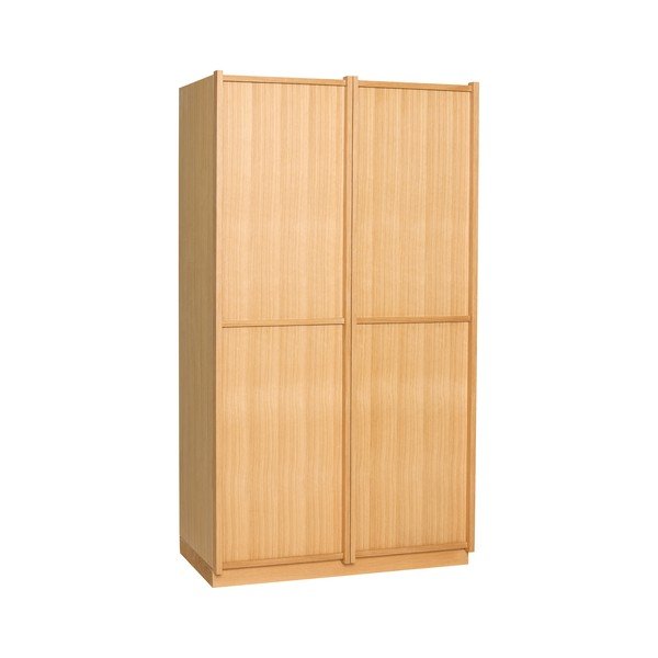 Riidekapp tammepuust naturaalses värvitoonis 100x181x55 cm Kura - Hübsch