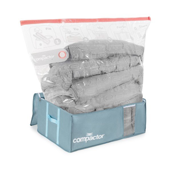 Vaakumplastist riiete hoiukastid 3tk komplektis 65x45x27 cm Blue Edition - Compactor-image-3