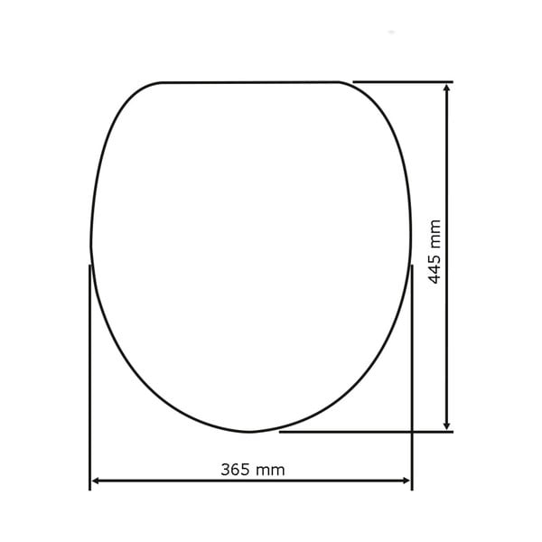 Lihtne sulgemisega WC-iste , 44,5 x 37,5 cm Sabbia - Wenko-image-2
