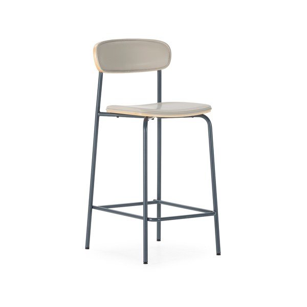 Beežid polsterdatud baaritoolid komplektis 2 (istme kõrgus 65,5 cm) Saula - Marckeric