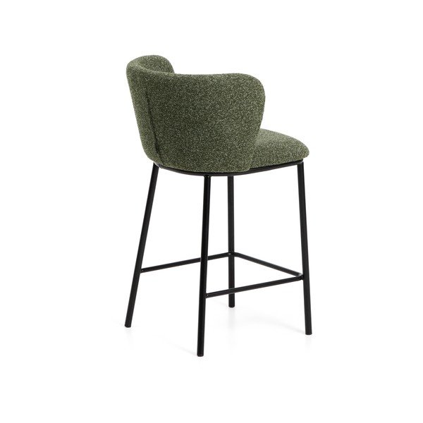 Tumeroheline polsterdatud baaritool (istme kõrgus 65 cm) Ciselia - Kave Home-image-4
