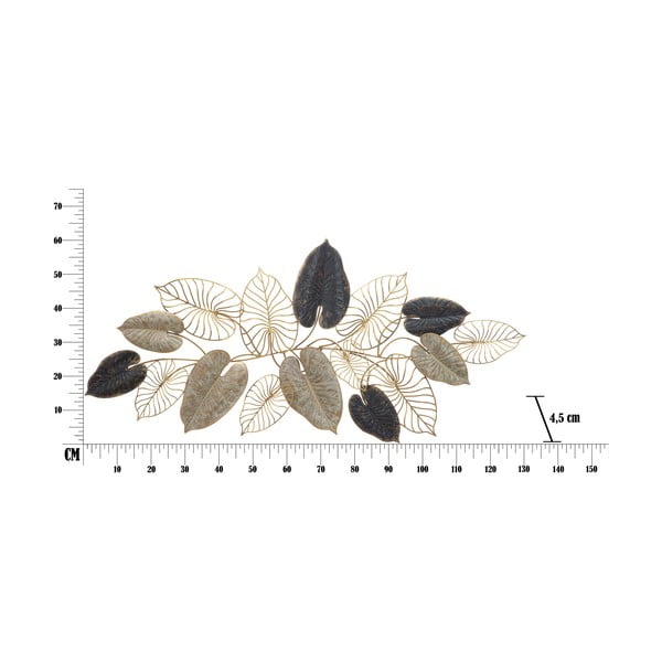 Metallist rippdekoratsioon lehemustriga Mauro Ferretti -A-, 131 x 61 cm Century - Mauro Ferretti-image-2