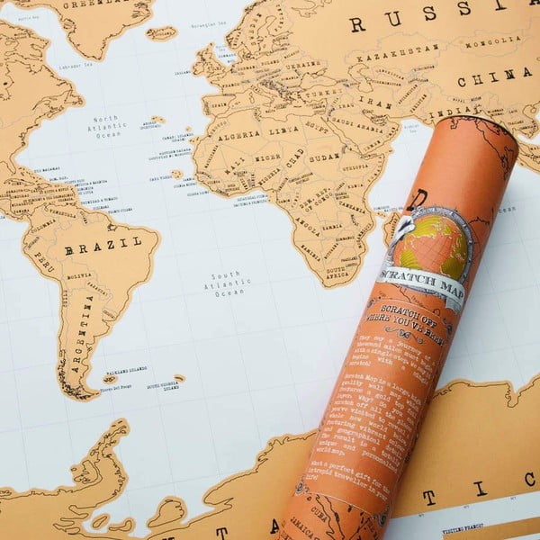 Kraabitav maailmakaart 88x52 cm - Ambiance-image-1