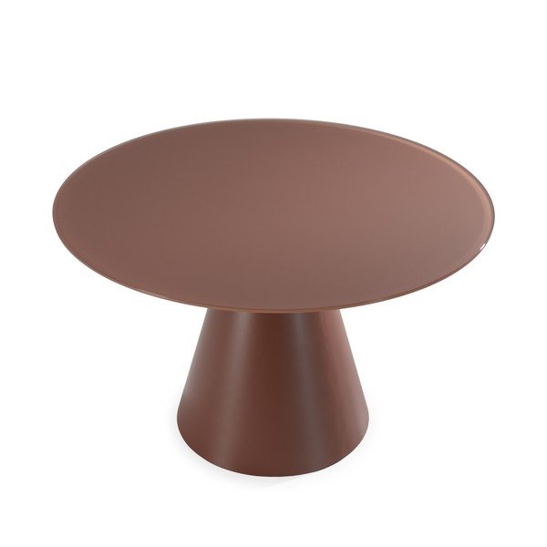 Ümmargune söögilaud klaasist pealispinnaga ø 120 cm Vida - MOME-image-2