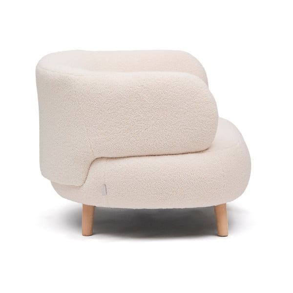 Beež bukleekangast tugitool Luisa - Kave Home-image-4