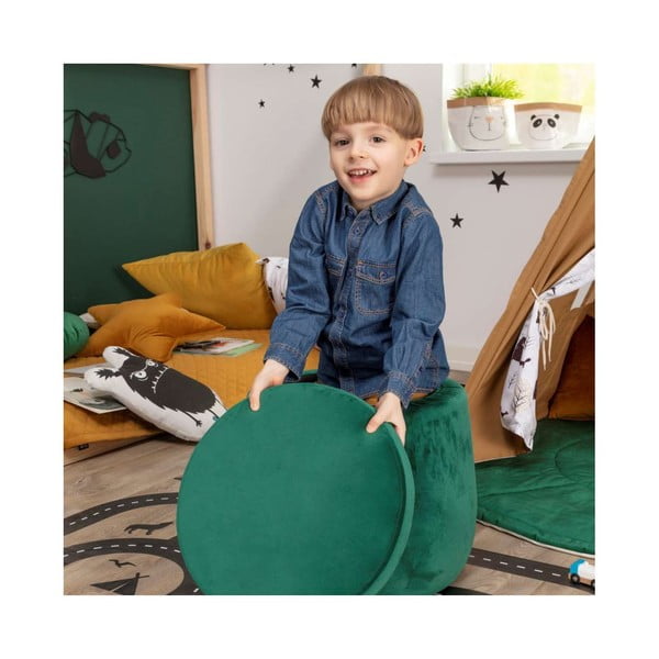 Sametist tumba Posh Velvet - Yellow Tipi-image-2