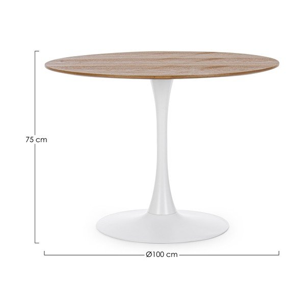 Ümmargune söögilaud, ø 100 cm Bloom – Bizzotto-image-2