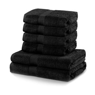 Komplektis 2 musta rätikut ja 4 rätikut Marina - DecoKing