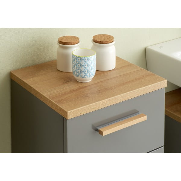 Hall tammespoonist madal vannitoakapp 35,5x89,5 cm Quickset 924 - Pelipal-image-3