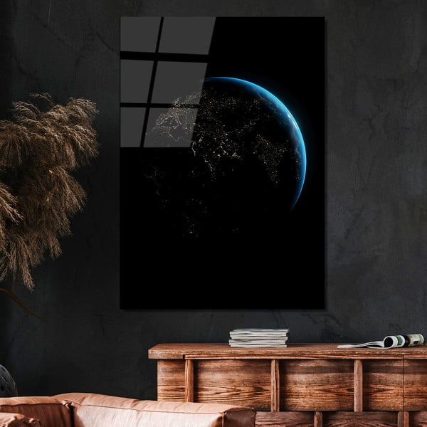 Klaasist maal 70x100 cm Earth - Wallity-image-1