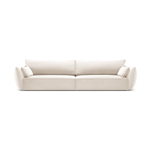 Beež sametist diivan 248 cm Vanda - Mazzini Sofas