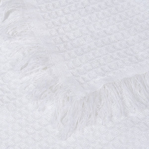 Valge taaskasutatud puuvillast voodikate 260x280 cm Honeycomb - Ixia-image-4