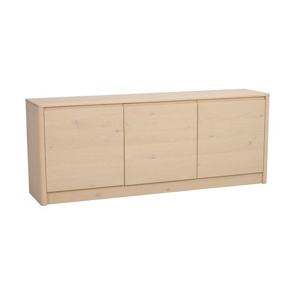 Tammepuust kummut heledas naturaalses värvitoonis 180x70x40 cm Melstone - Rowico
