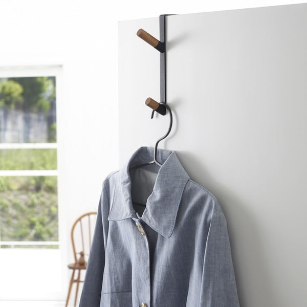 Must metallist uksele riputatav nagi 1,5 cm Tower - YAMAZAKI-image-1