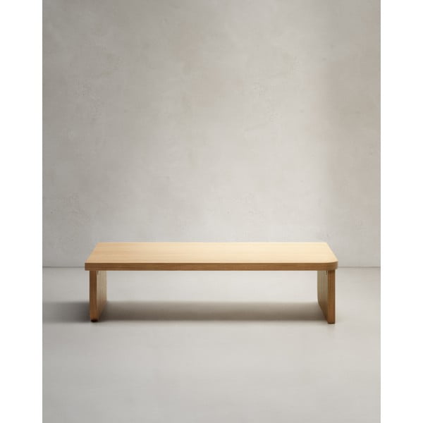 Tammespoonist diivanilaud 75x140 cm Oaq - Kave Home-image-3